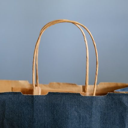 Blue and Brown tote bag Photo by Lucrezia Carnelos on Unsplash